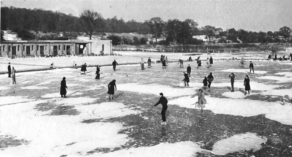 Skating On A Frozen Ruislip Lido