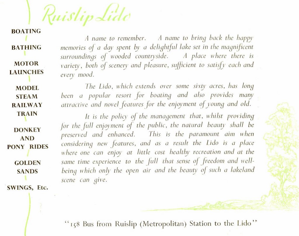 Ruislip Lido Brochure 1940'S 4