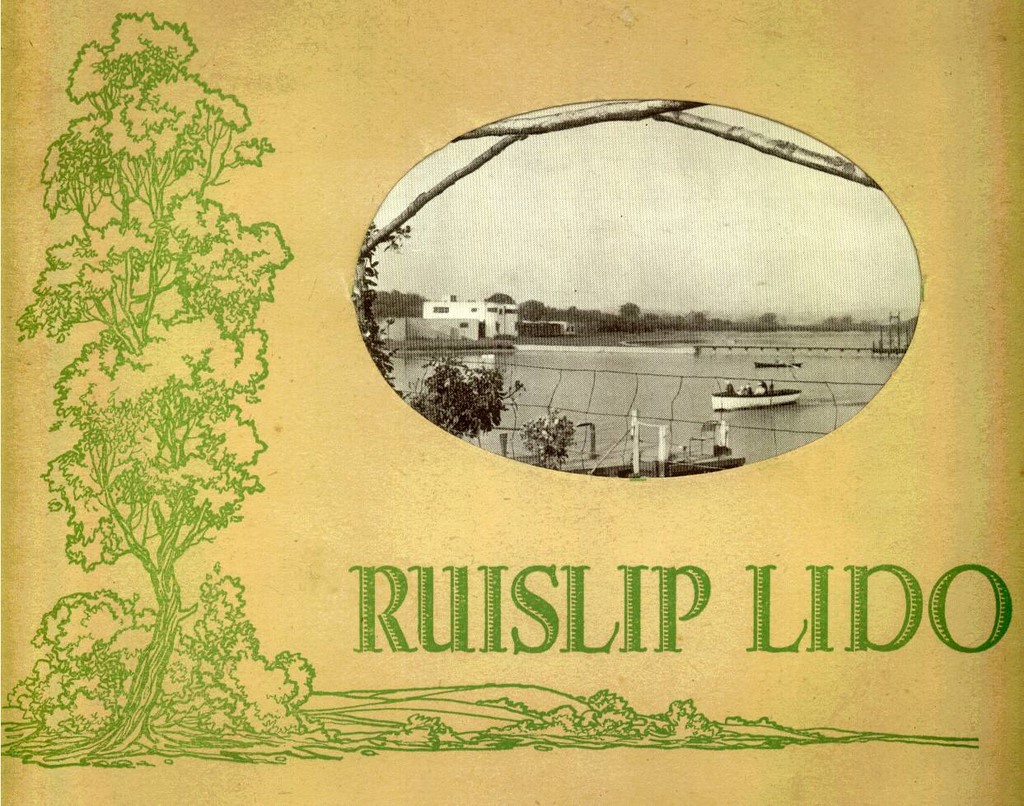 Ruislip Lido Brochure 1940'S Front Cover